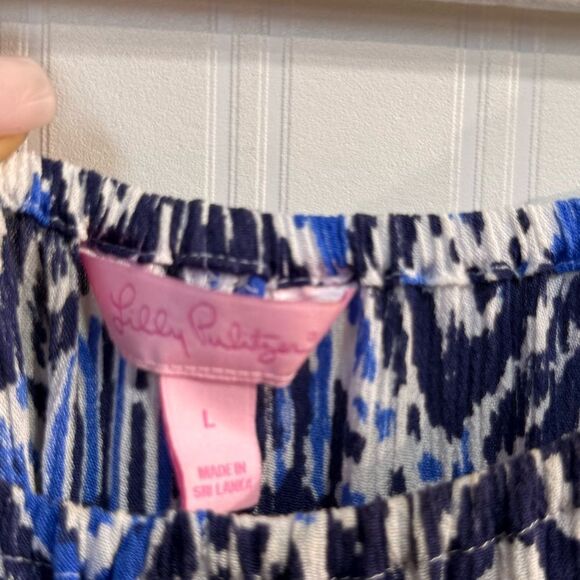 Lilly Pulitzer Delaney Tunic Dress Printed
Off Shoulder Sz L - Picture 9 of 12